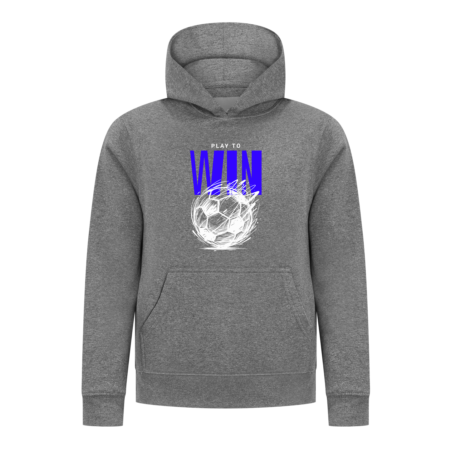 Everyday Kids Soccer Collection Boys Pullover Hoodie – Play To Win Soccer Graphic Sweatshirt