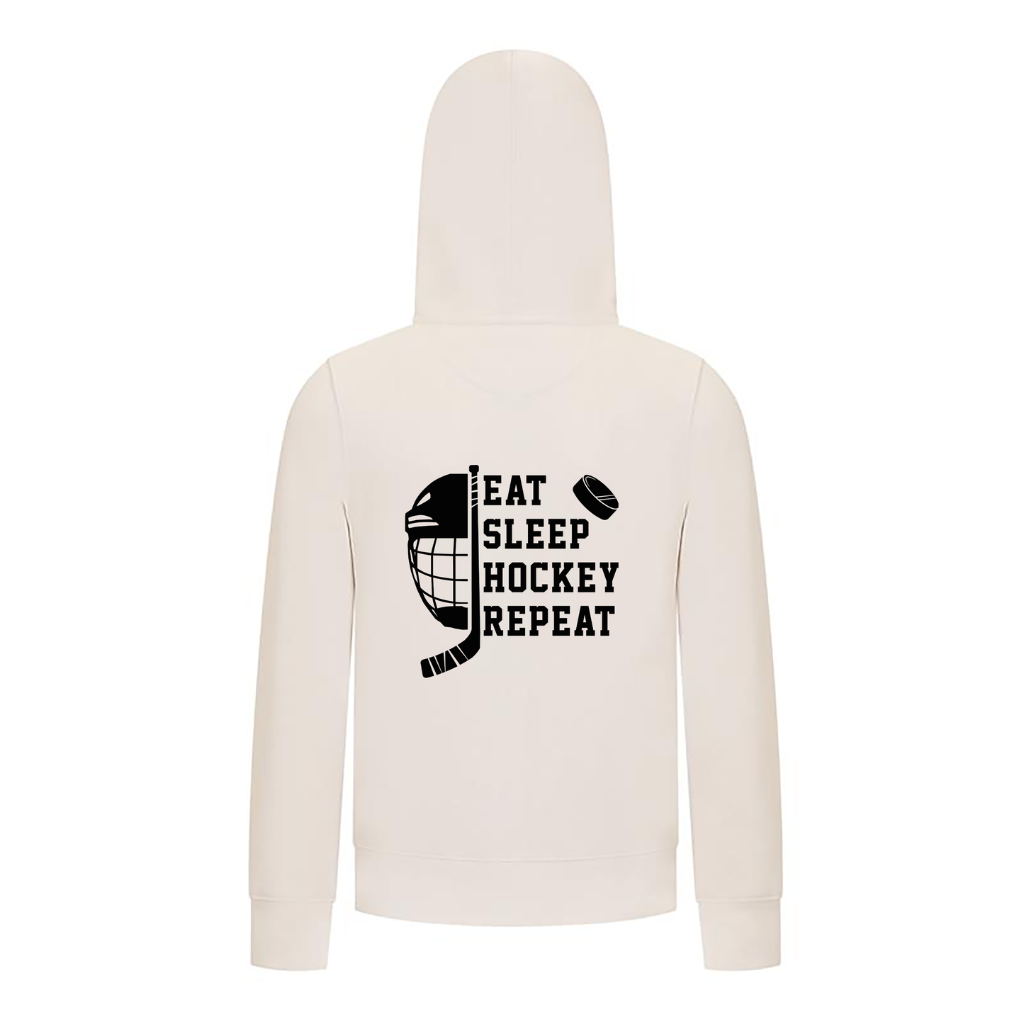 Everyday Kids Hockey Collection Boys Zip Up Hoodie – Eat Sleep Hockey Repeat Graphic Sweatshirt