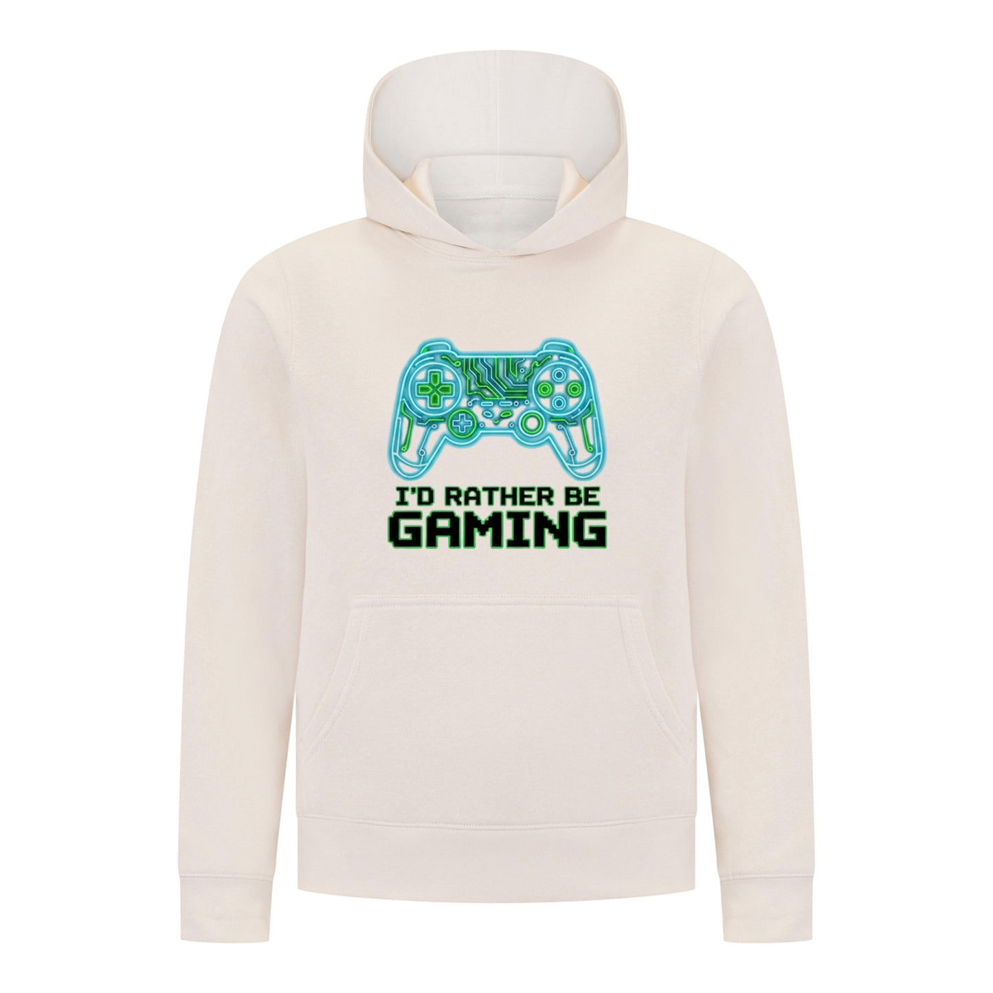 Everyday Kids “I’d Rather Be Gaming” Pullover Hoodie – Cool Video Game Controller Sweatshirt