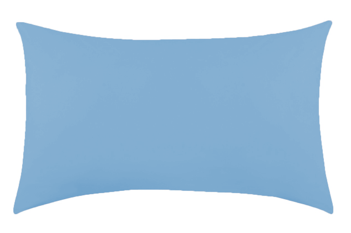 Everyday Kids Solid Soft Microfiber Toddler Pillowcases, 14 x 20 Inches, Light Blue, 2-Pack