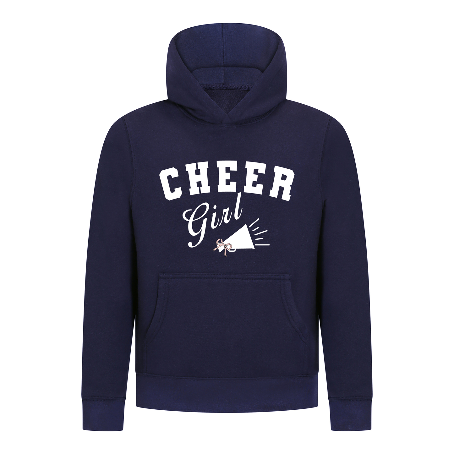 Everyday Kids Cheerleader Collection Girls Pullover – Cheer Girl Bow Graphic Sweatshirt