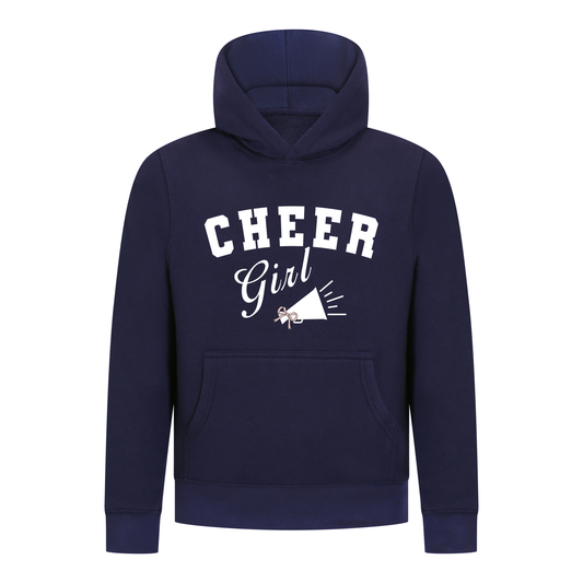 Everyday Kids Cheerleader Collection Girls Pullover – Cheer Girl Bow Graphic Sweatshirt