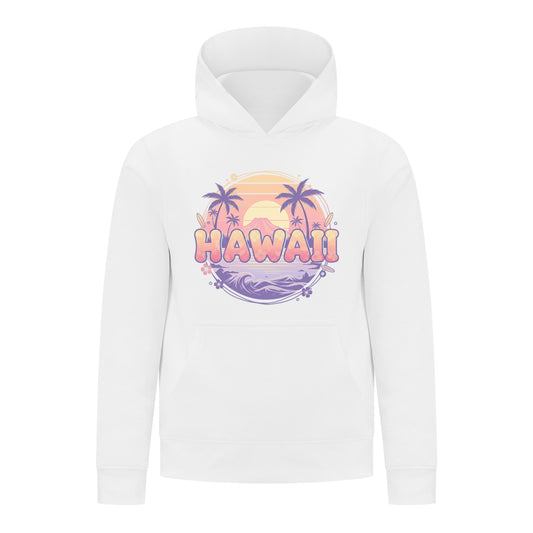 Everyday Kids Hawaii Sunset Pullover Hoodie – Tropical Beach Palm Tree Sweatshirt