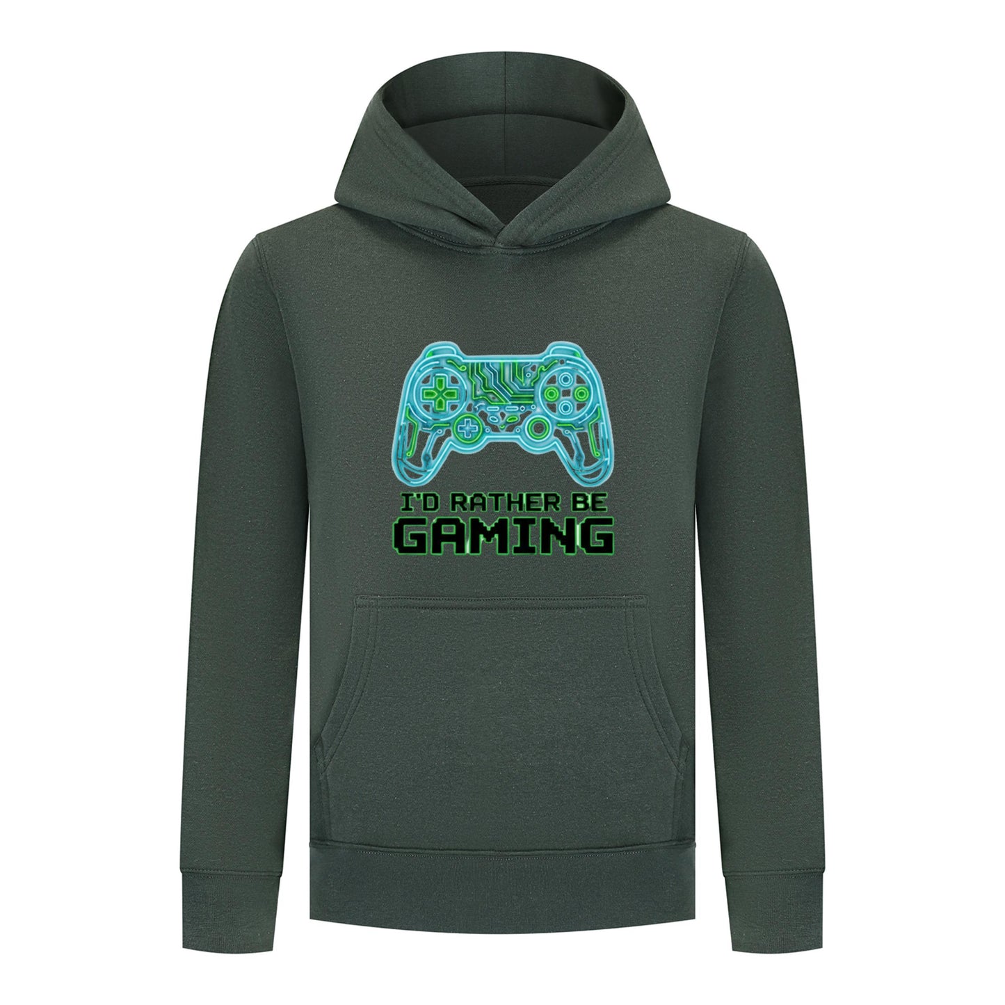 Everyday Kids “I’d Rather Be Gaming” Pullover Hoodie – Cool Video Game Controller Sweatshirt