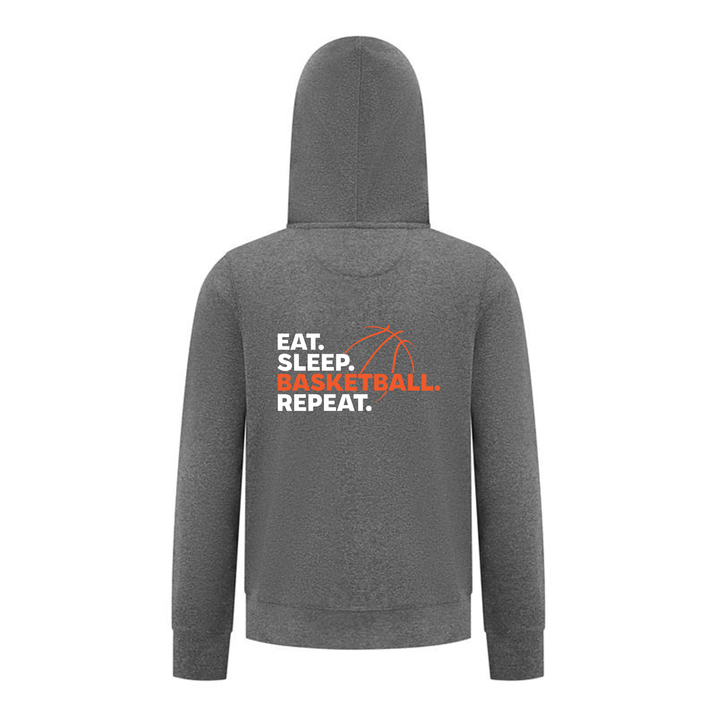 Everyday Kids Basketball Collection Zip Up Hoodie – Premium Athletic Hoodie with Bold “Basketball” Graphic Sweatshirt