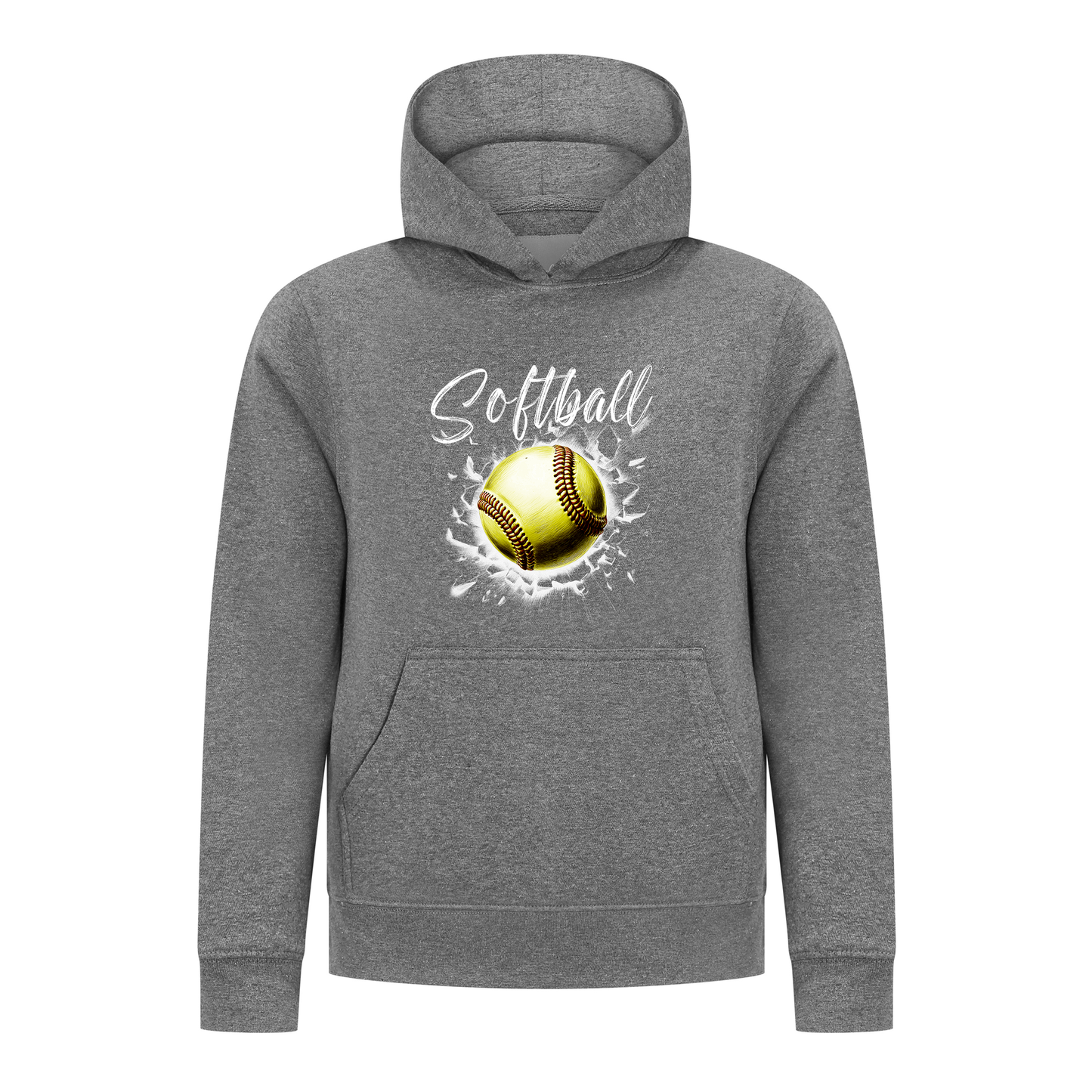 Everyday Kids Softball Collection Pullover Hoodie – Classic Softball Graphic Sweatshirt