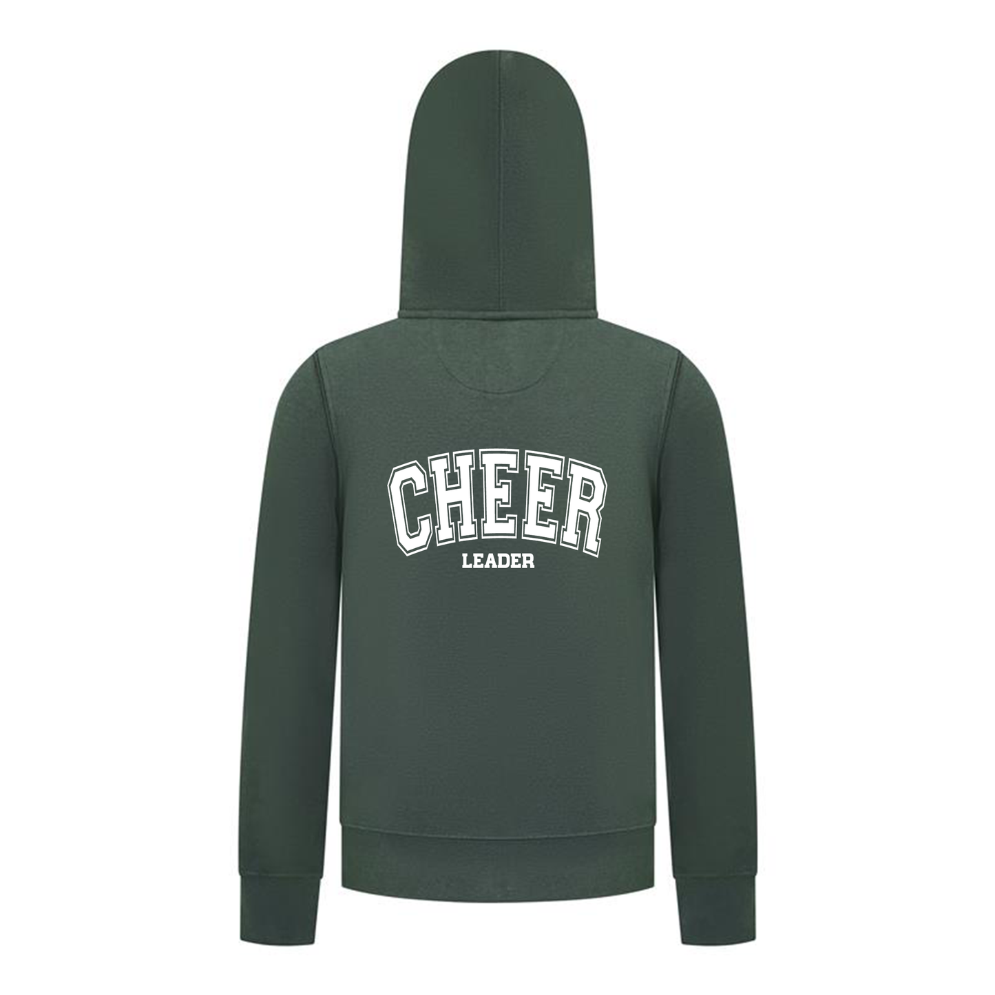 Everyday Kids Cheerleader Collection Girls  Zip Up  – Cheer Girl Bow Graphic Sweatshirt