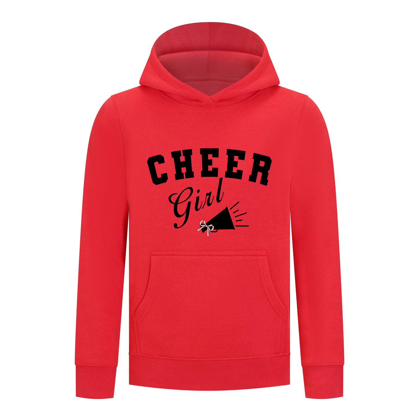Everyday Kids Cheerleader Collection Girls Pullover – Cheer Girl Bow Graphic Sweatshirt