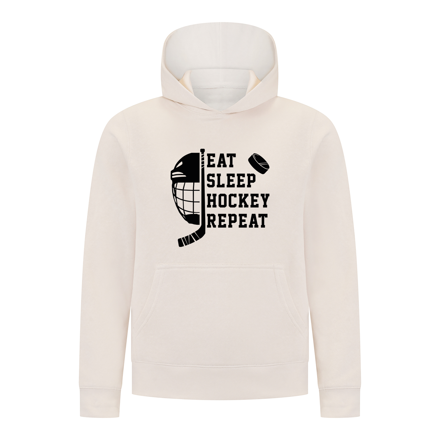 Everyday Kids Hockey Collection Boys Pullover Hoodie – Eat Sleep Hockey Repeat Graphic Sweatshirt