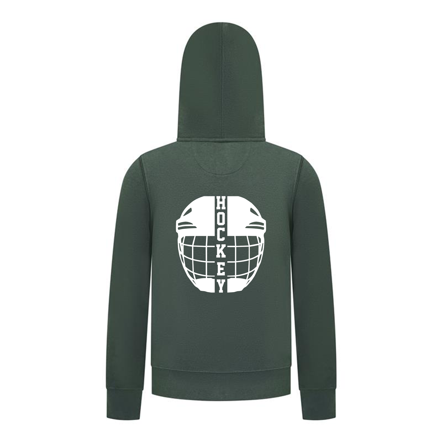 Everyday Kids Hockey Collection Boys Zip Up Hoodie – Hockey Mask Graphic Sweatshirt