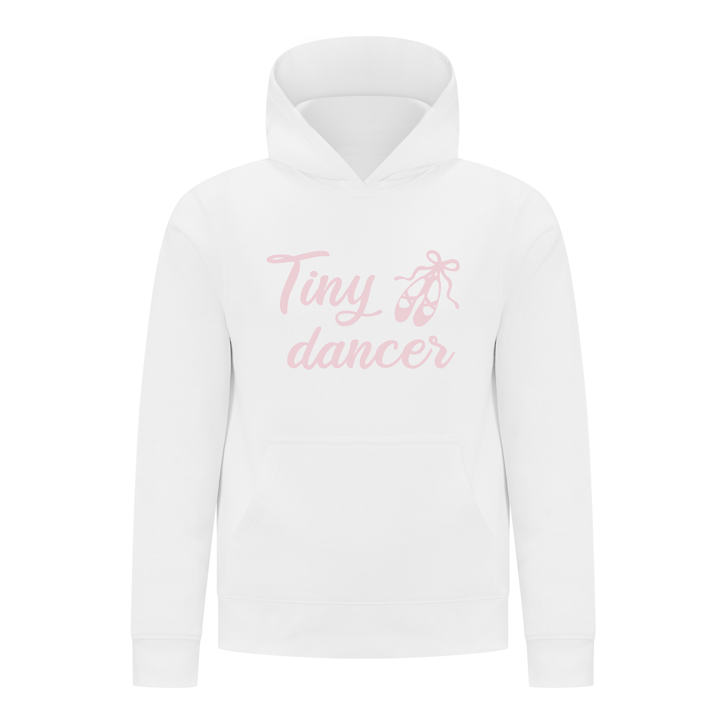 Everyday Kids Ballerina Tiny Dancer Girls Pullover Hoodie – Pink Ballet Slippers Sweatshirt