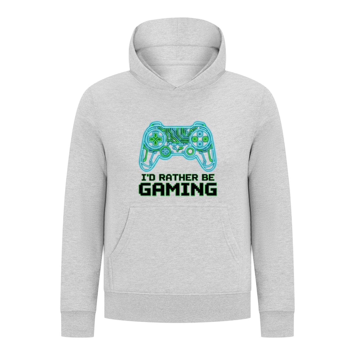 Everyday Kids “I’d Rather Be Gaming” Pullover Hoodie – Cool Video Game Controller Sweatshirt