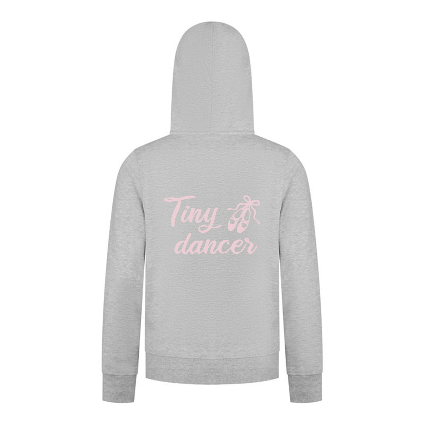Everyday Kids Ballerina Tiny Dancer Girls Zip Up Hoodie – Pink Ballet Slippers Sweatshirt