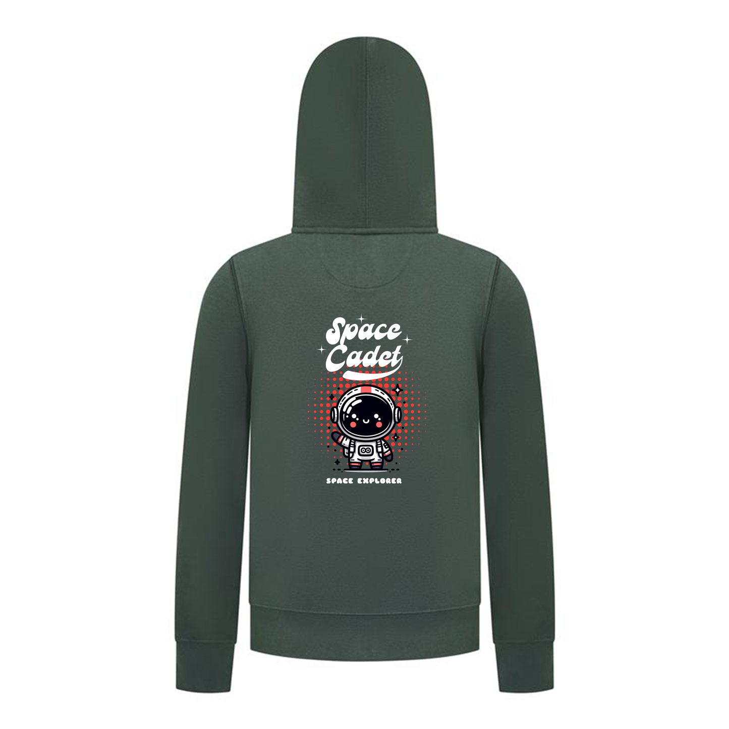 Everyday Kids Space Explorer Boys Zip Up Hoodie – Cute Astronaut Graphic Sweatshirt