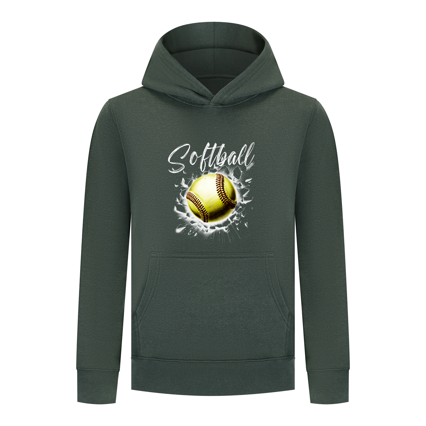 Everyday Kids Softball Collection Pullover Hoodie – Classic Softball Graphic Sweatshirt