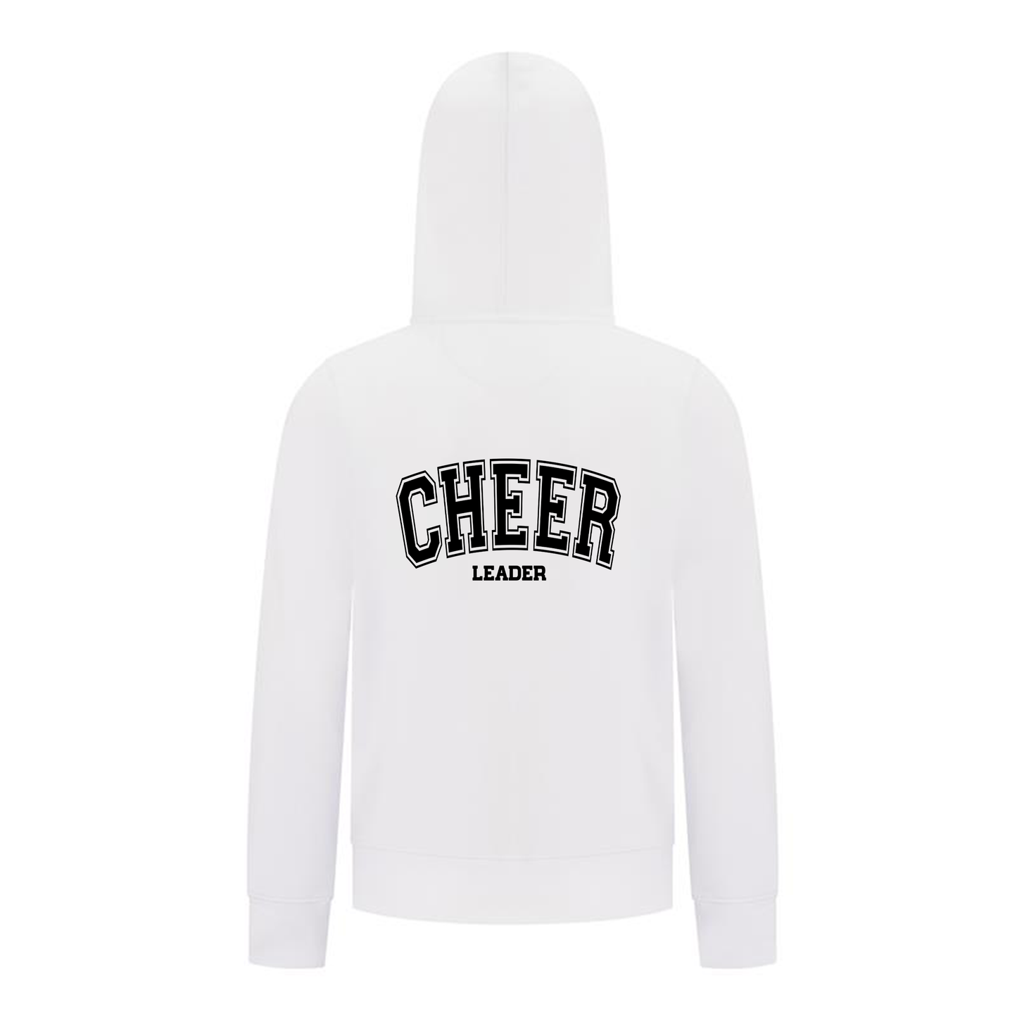 Everyday Kids Cheerleader Collection Girls  Zip Up  – Cheer Girl Bow Graphic Sweatshirt