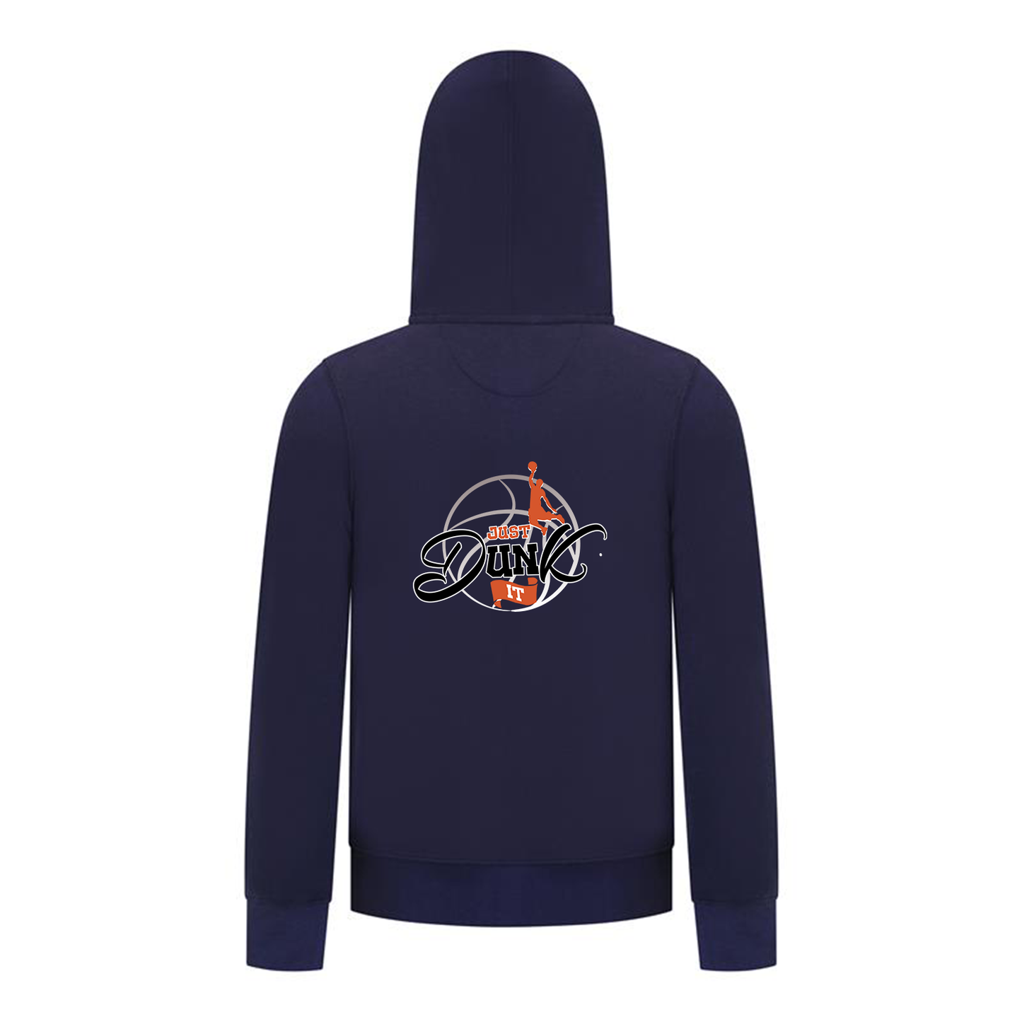 Everyday Kids Just Dunk It Basketball Zip Up Hoodie – Slam Dunk Graphic Sweatshirt