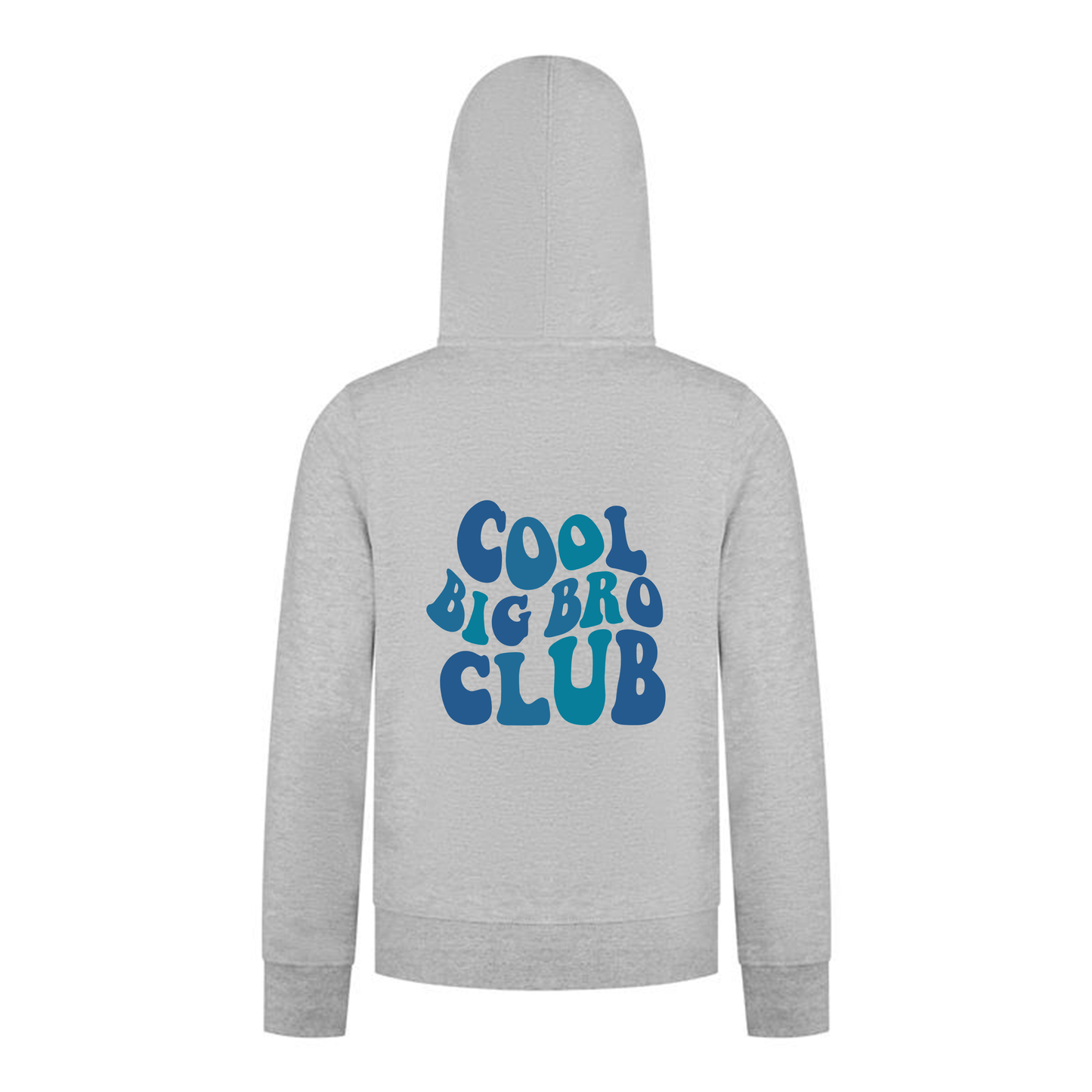 Everyday Kids Sibling Collection Boys Zip Up Hoodie – Cool Big Bro Club Graphic Sweatshirt
