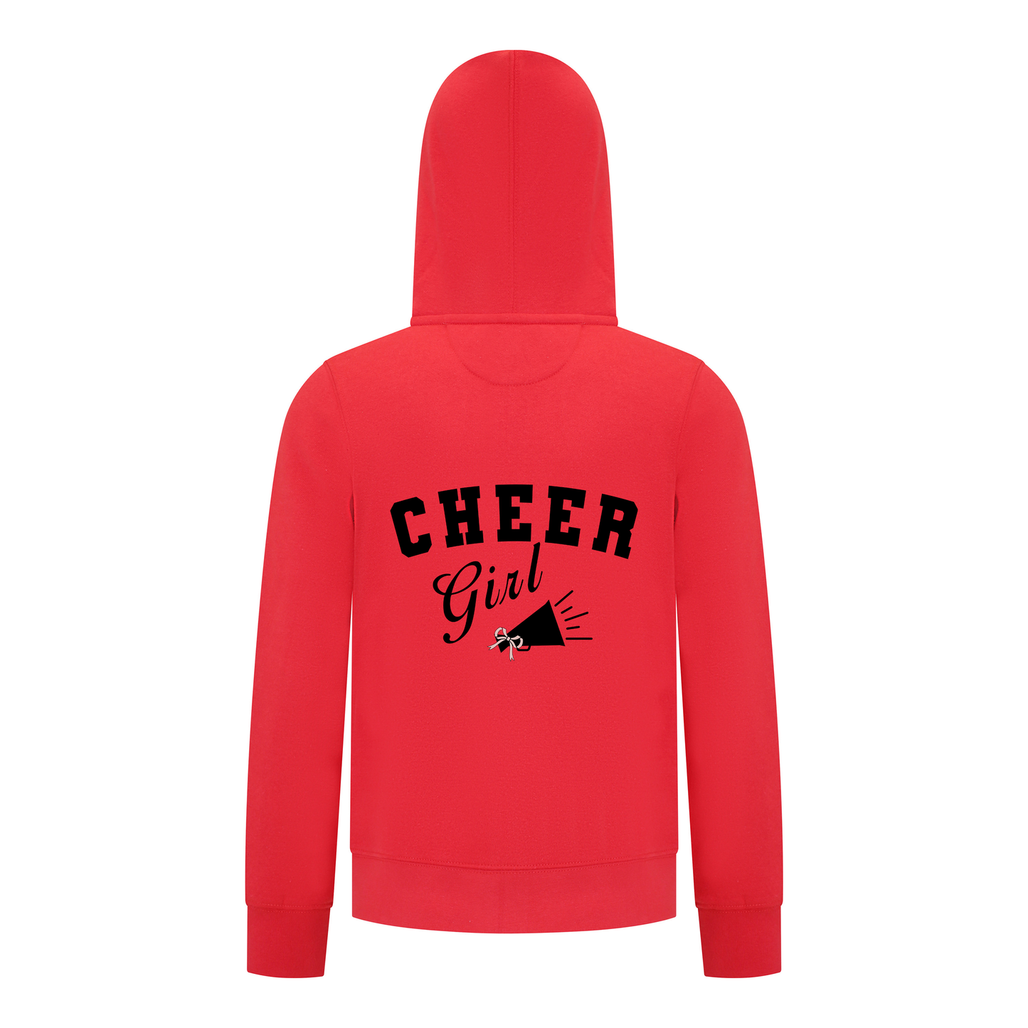Everyday Kids Cheerleader Collection Girls Zip Up – Cheer Girl Bow Graphic Sweatshirt