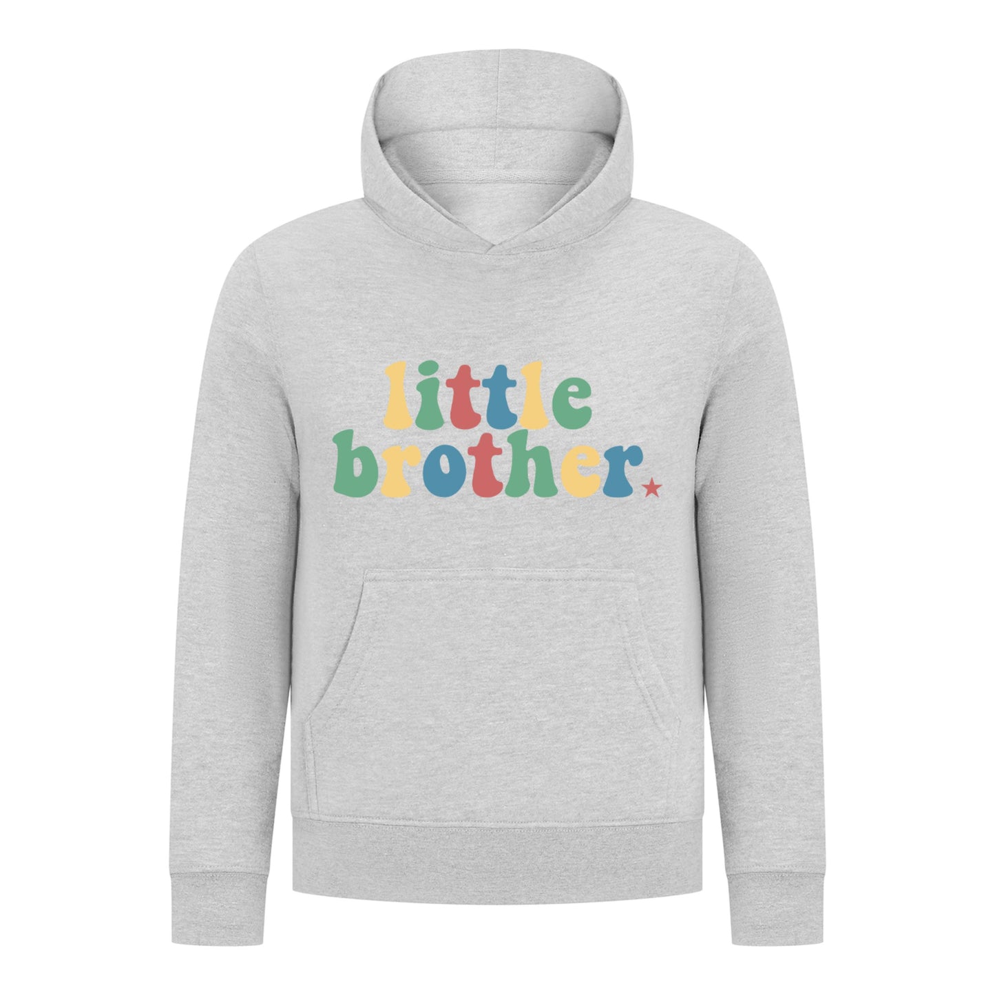 Everyday Kids Little Brother Boys Pullover Hoodie – Cute Retro Sibling Sweatshirt