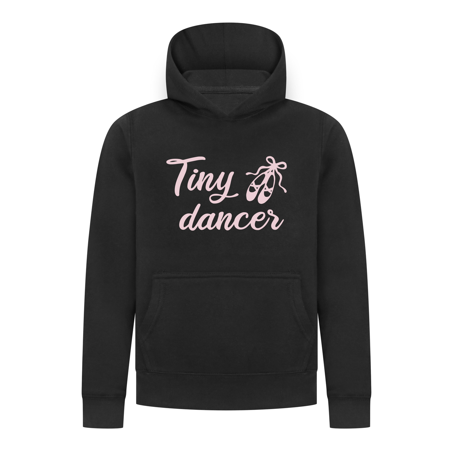 Everyday Kids Ballerina Tiny Dancer Girls Pullover Hoodie – Pink Ballet Slippers Sweatshirt