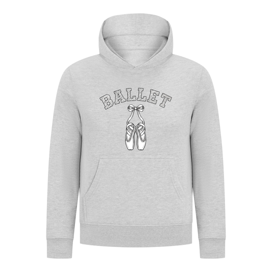 Everyday Kids Ballet Collection Hoodie Girls Pullover – Pointe Shoe Sketch Design -  Graphic Sweatshirt