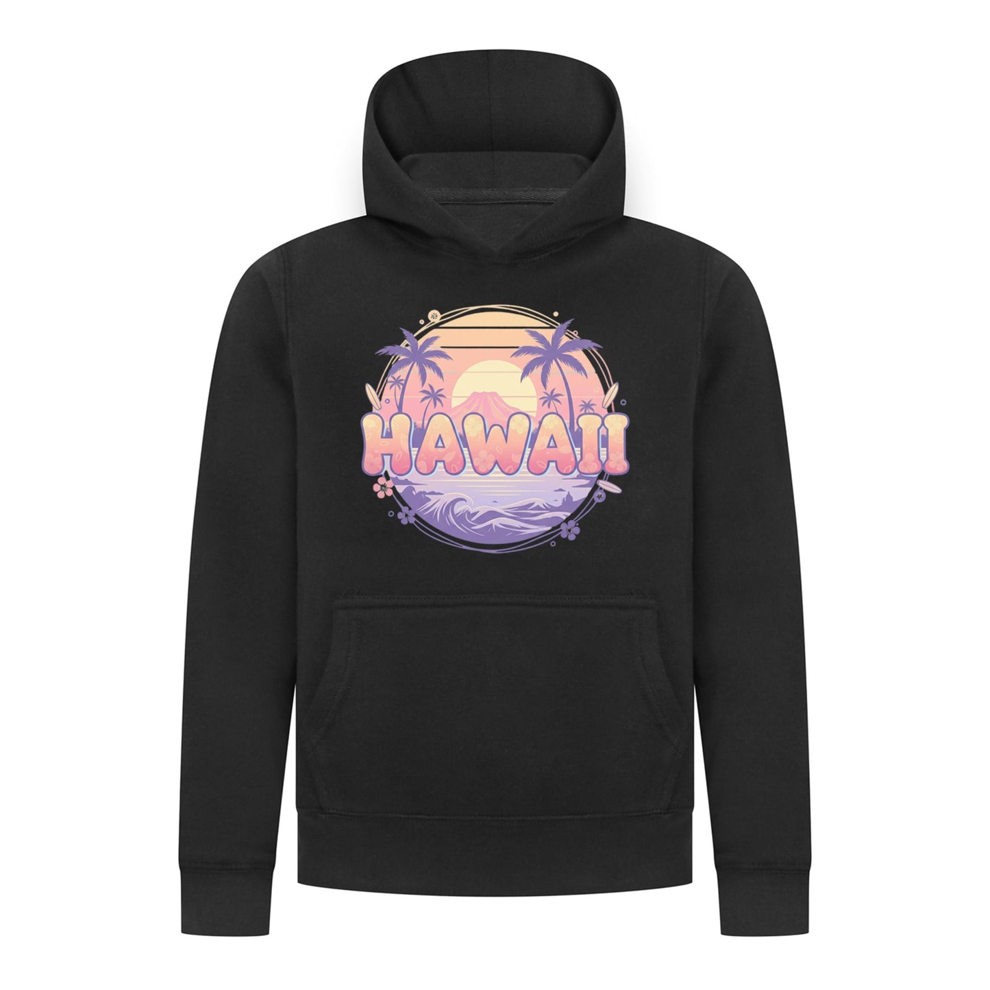 Everyday Kids Hawaii Sunset Pullover Hoodie – Tropical Beach Palm Tree Sweatshirt