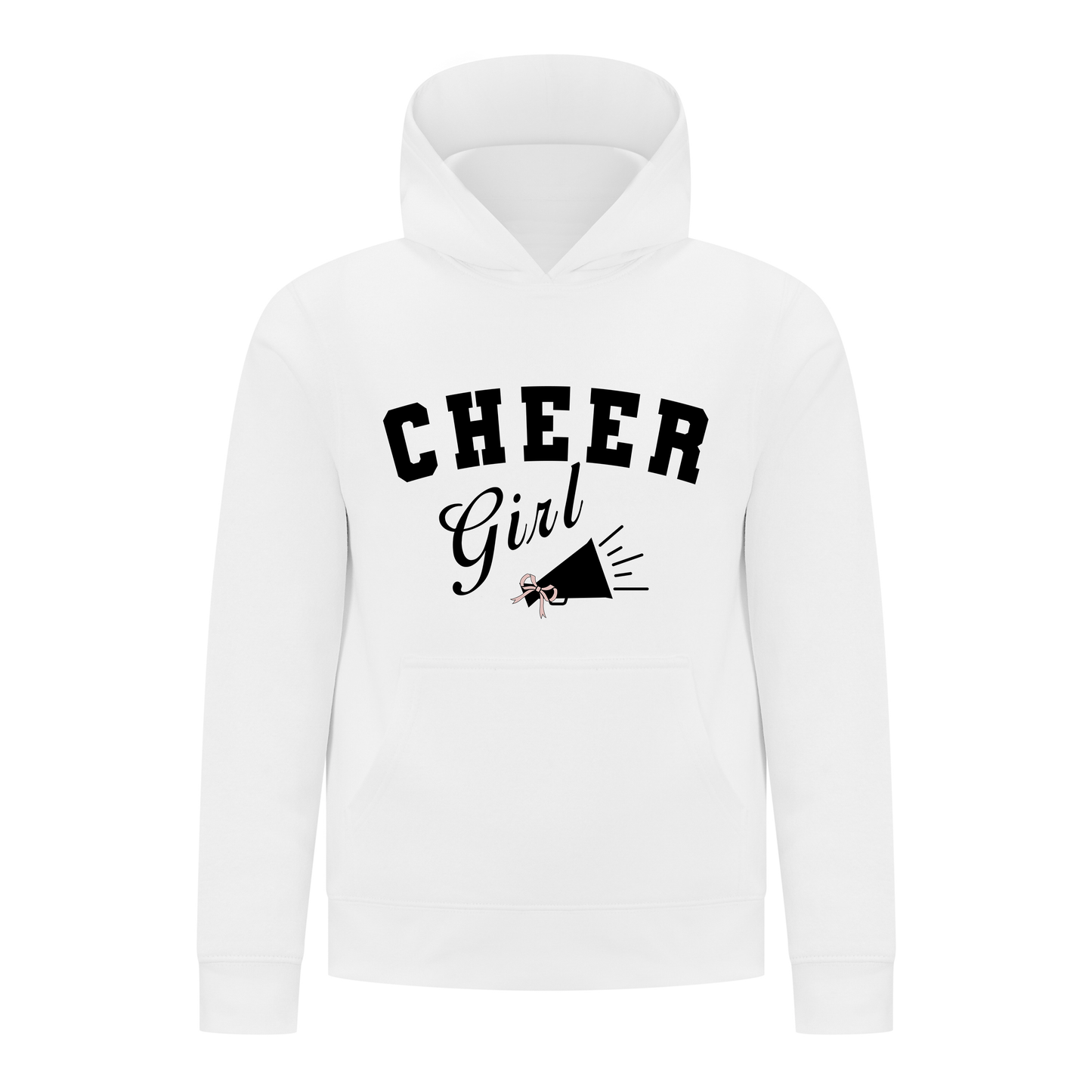 Everyday Kids Cheerleader Collection Girls Pullover – Cheer Girl Bow Graphic Sweatshirt