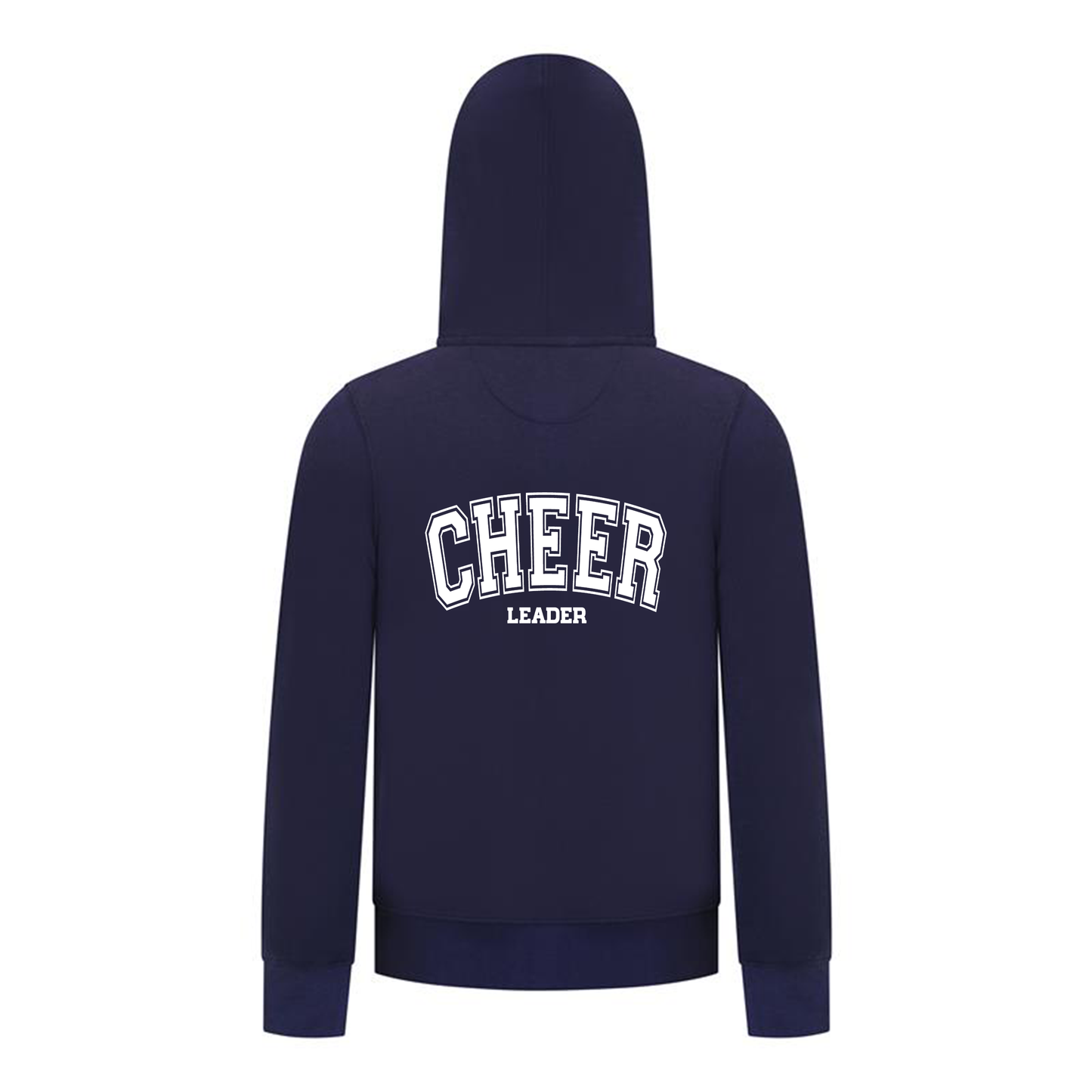 Everyday Kids Cheerleader Collection Girls  Zip Up  – Cheer Girl Bow Graphic Sweatshirt