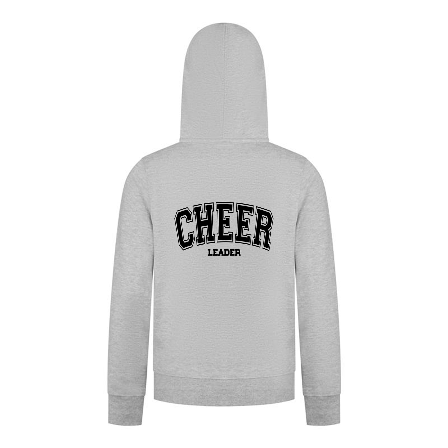 Everyday Kids Cheerleader Collection Girls  Zip Up  – Cheer Girl Bow Graphic Sweatshirt