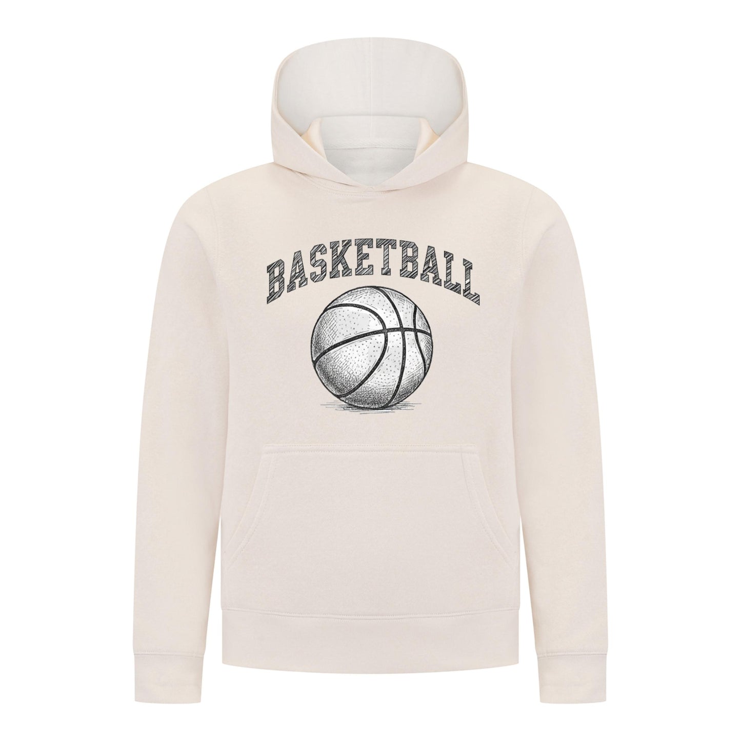 Everyday Kids Basketball Pullover Hoodie – Classic Sketch Basketball Graphic Sweatshirt