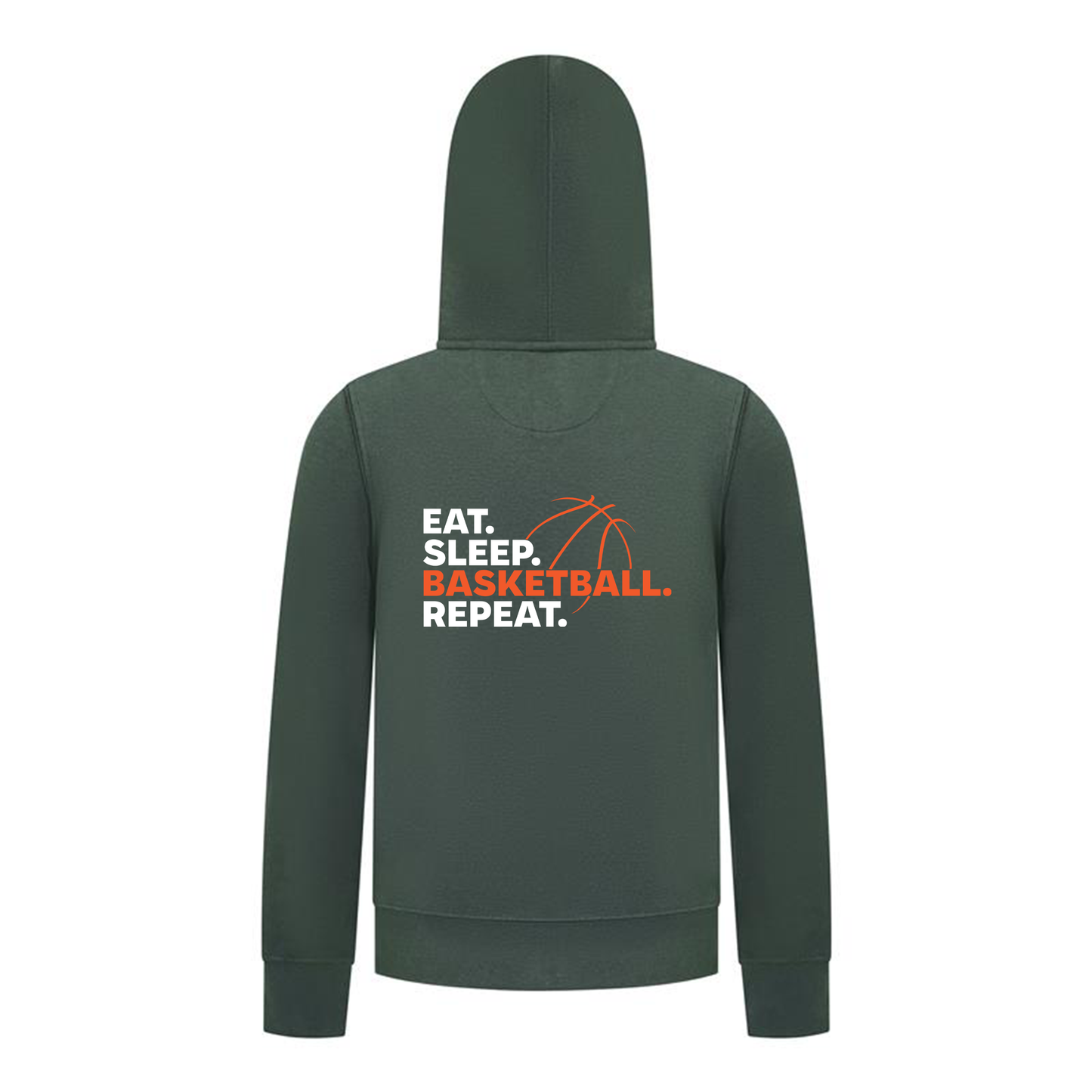 Everyday Kids Basketball Collection Zip Up Hoodie – Premium Athletic Hoodie with Bold “Basketball” Graphic Sweatshirt