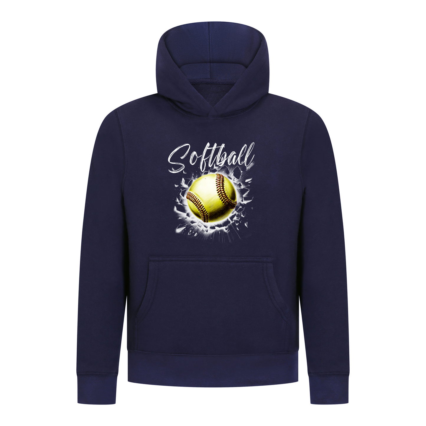 Everyday Kids Softball Collection Pullover Hoodie – Classic Softball Graphic Sweatshirt