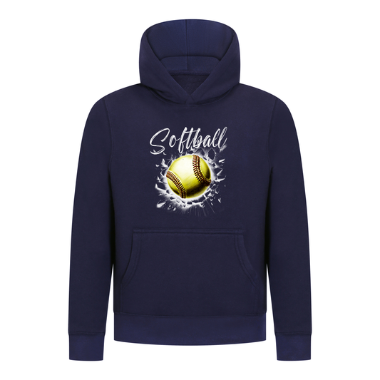 Everyday Kids Softball Collection Pullover Hoodie – Classic Softball Graphic Sweatshirt