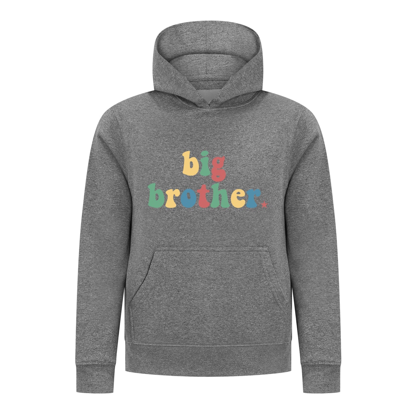 Everyday Kids Big Brother Boys Pullover Hoodie – Colorful Sibling Sweatshirt
