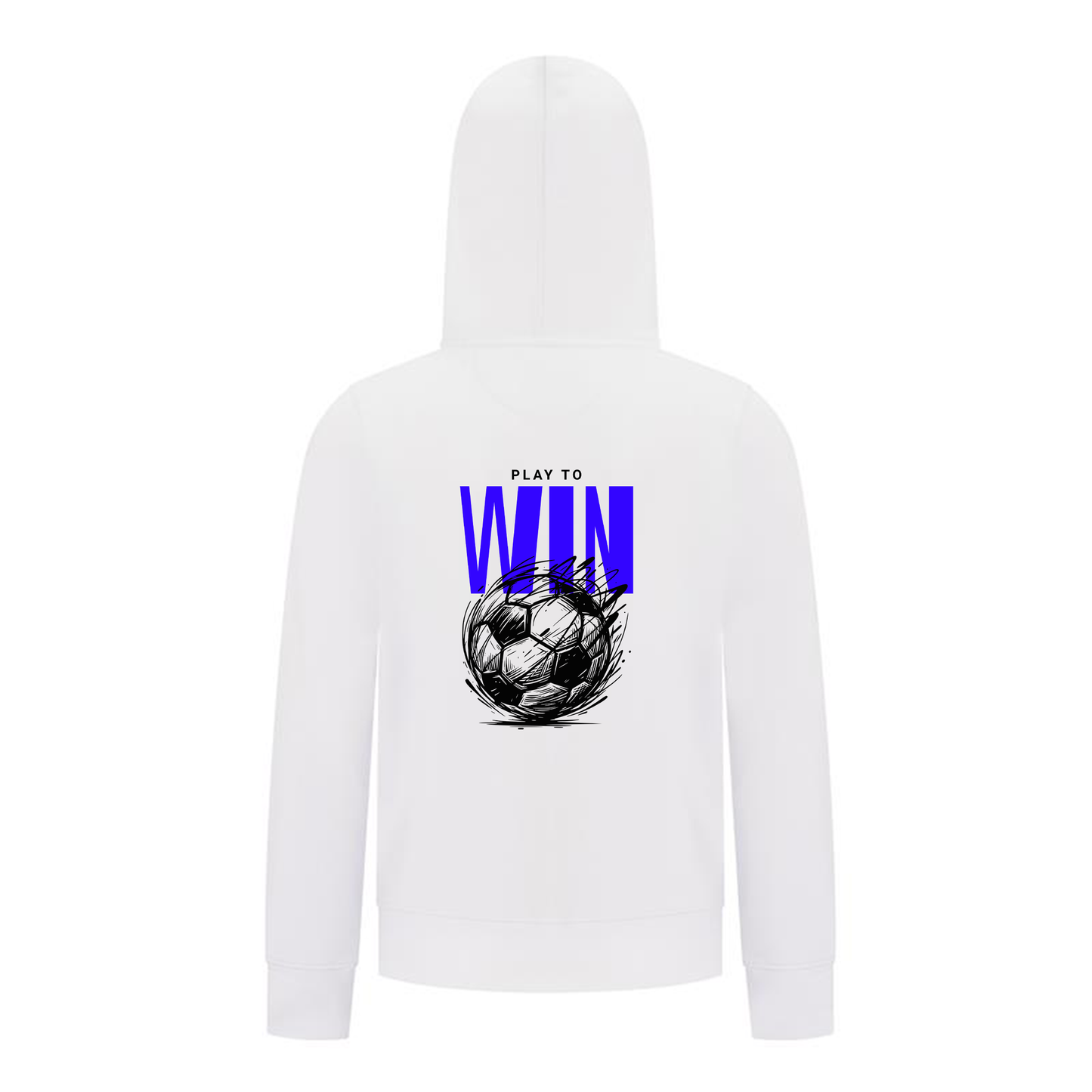 Everyday Kids Soccer Collection Boys Zip Up Hoodie – Play To Win Soccer Graphic Sweatshirt