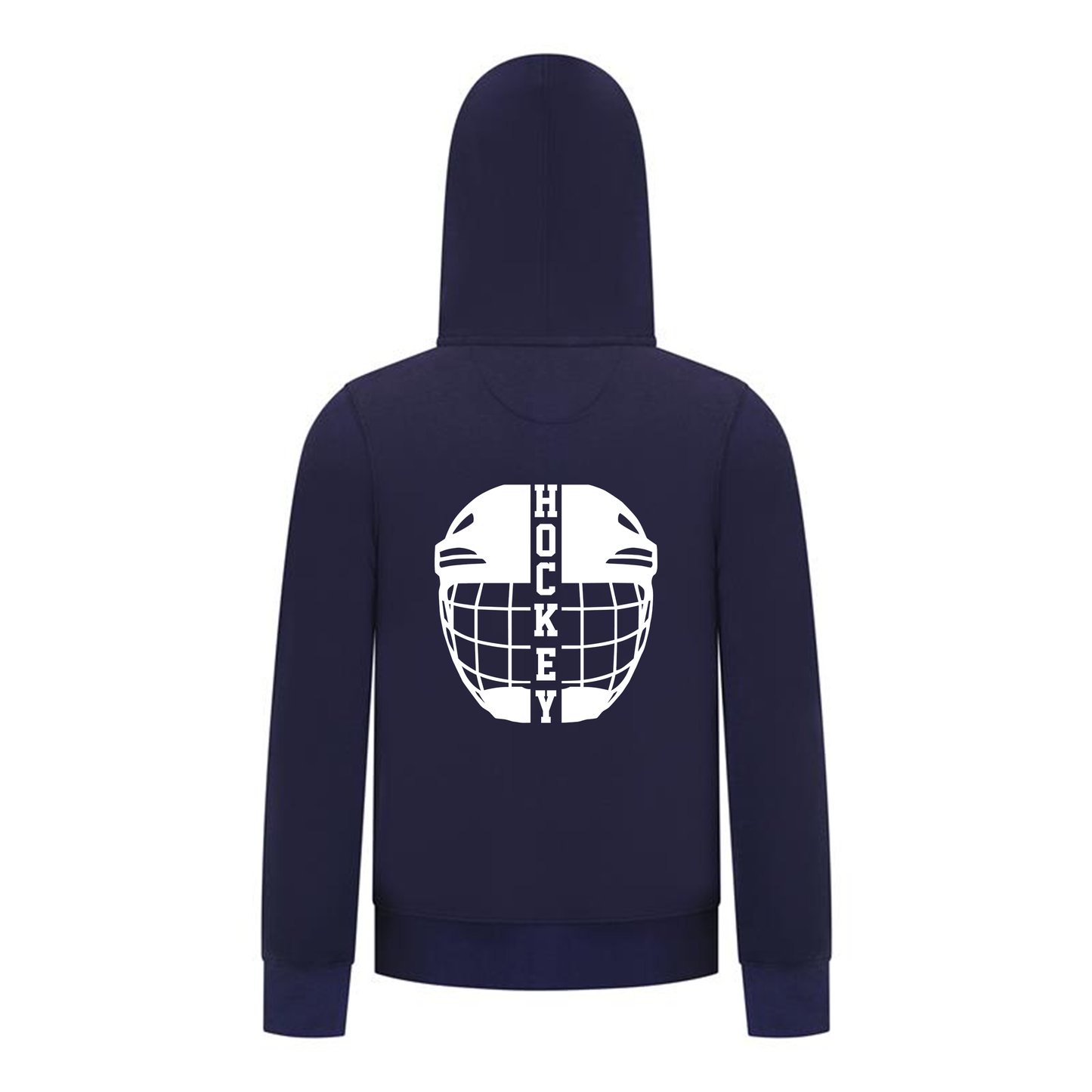 Everyday Kids Hockey Collection Boys Zip Up Hoodie – Hockey Mask Graphic Sweatshirt