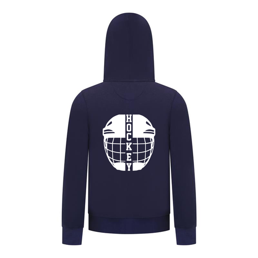 Everyday Kids Hockey Collection Boys Zip Up Hoodie – Hockey Mask Graphic Sweatshirt