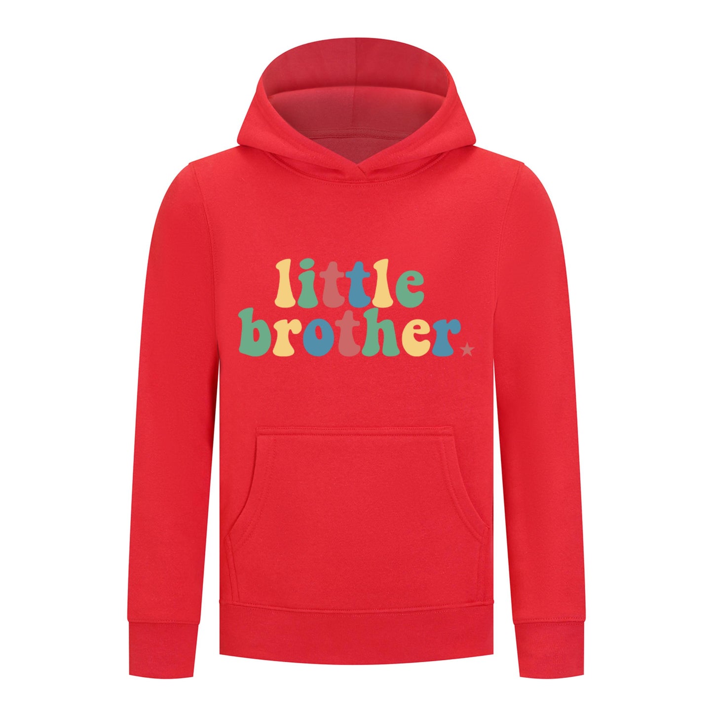 Everyday Kids Little Brother Boys Pullover Hoodie – Cute Retro Sibling Sweatshirt