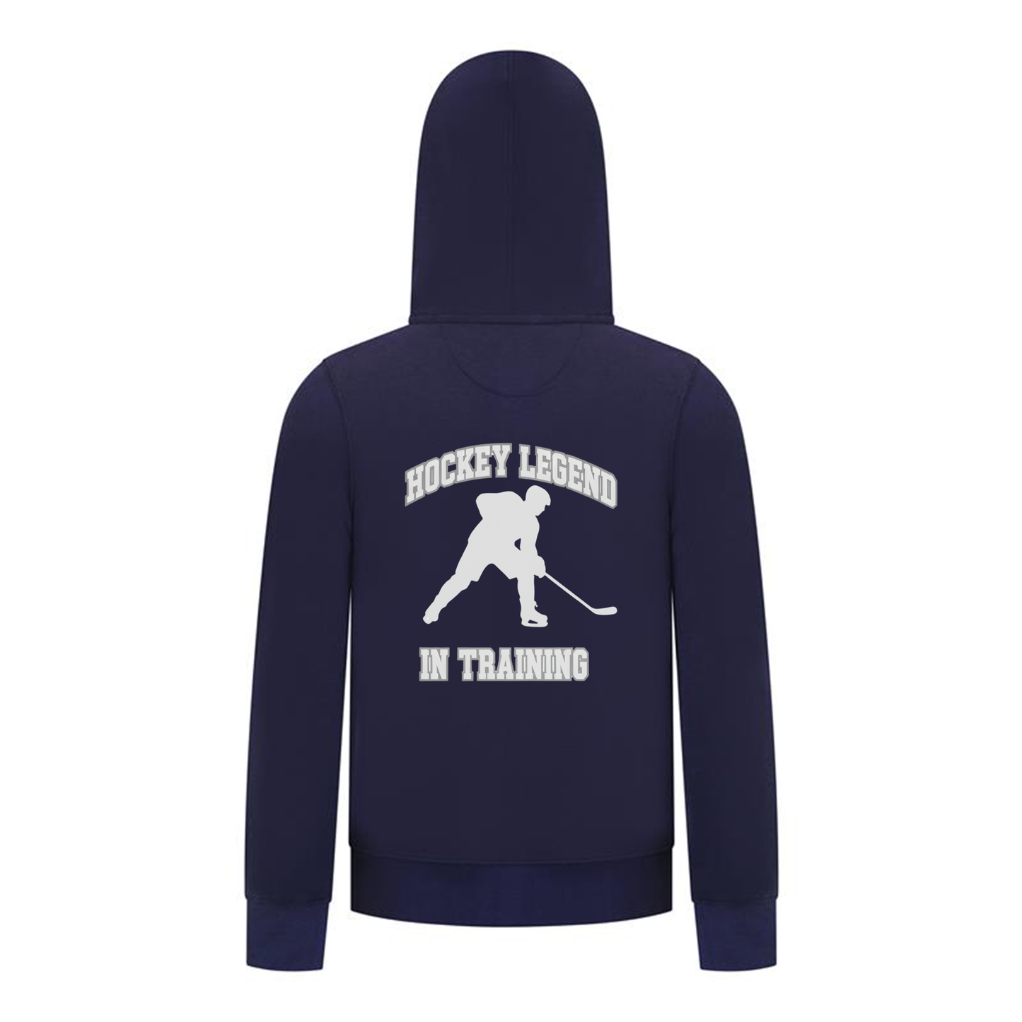 Everyday Kids Hockey Collection Boys Zip Up Hoodie – Hockey Legend In Training Graphic Sweatshirt