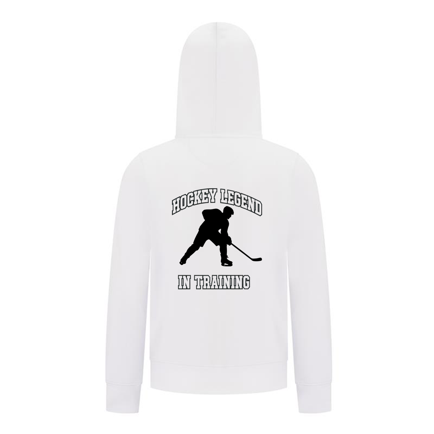 Everyday Kids Hockey Collection Boys Zip Up Hoodie – Hockey Legend In Training Graphic Sweatshirt