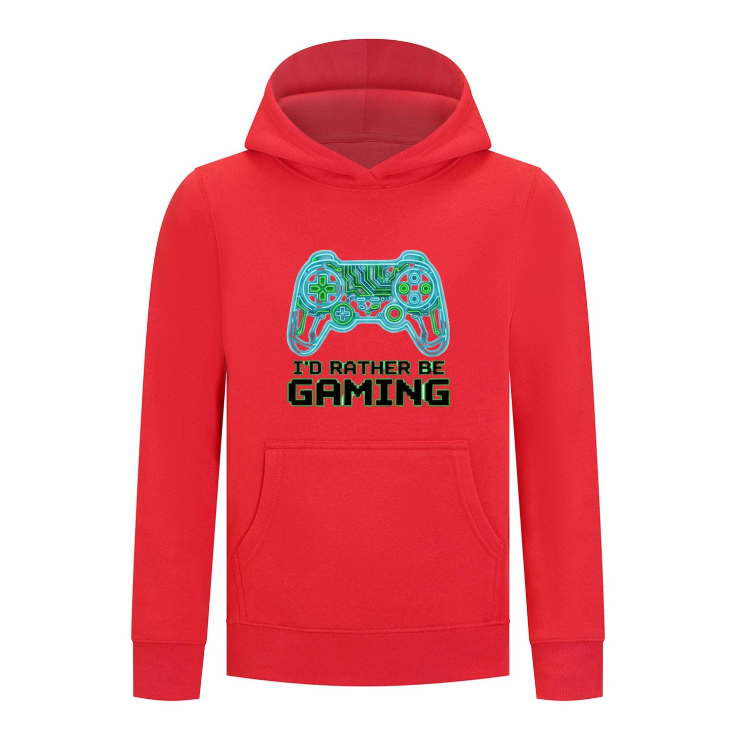 Everyday Kids “I’d Rather Be Gaming” Pullover Hoodie – Cool Video Game Controller Sweatshirt