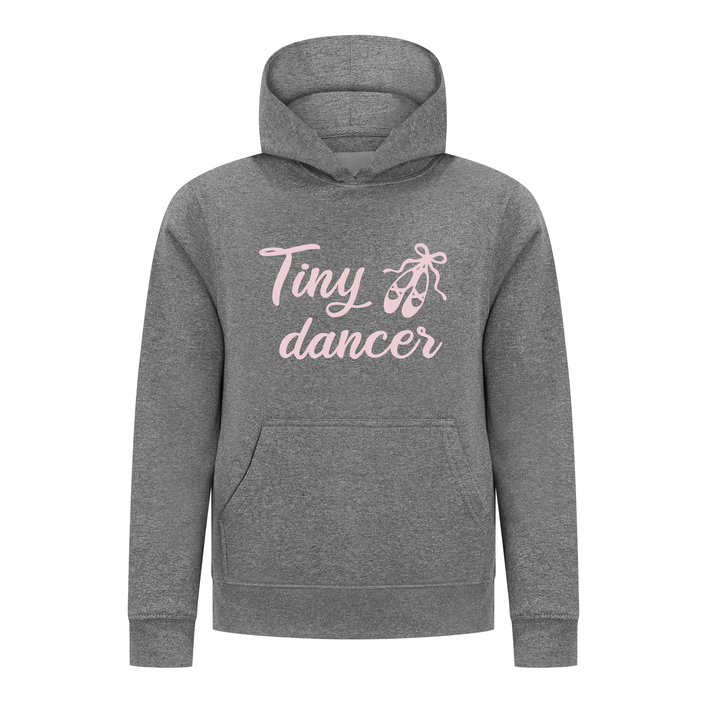 Everyday Kids Ballerina Tiny Dancer Girls Pullover Hoodie – Pink Ballet Slippers Sweatshirt