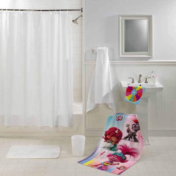 Trolls World Tour  2 Pieces Bath Towel And Washcloth Set