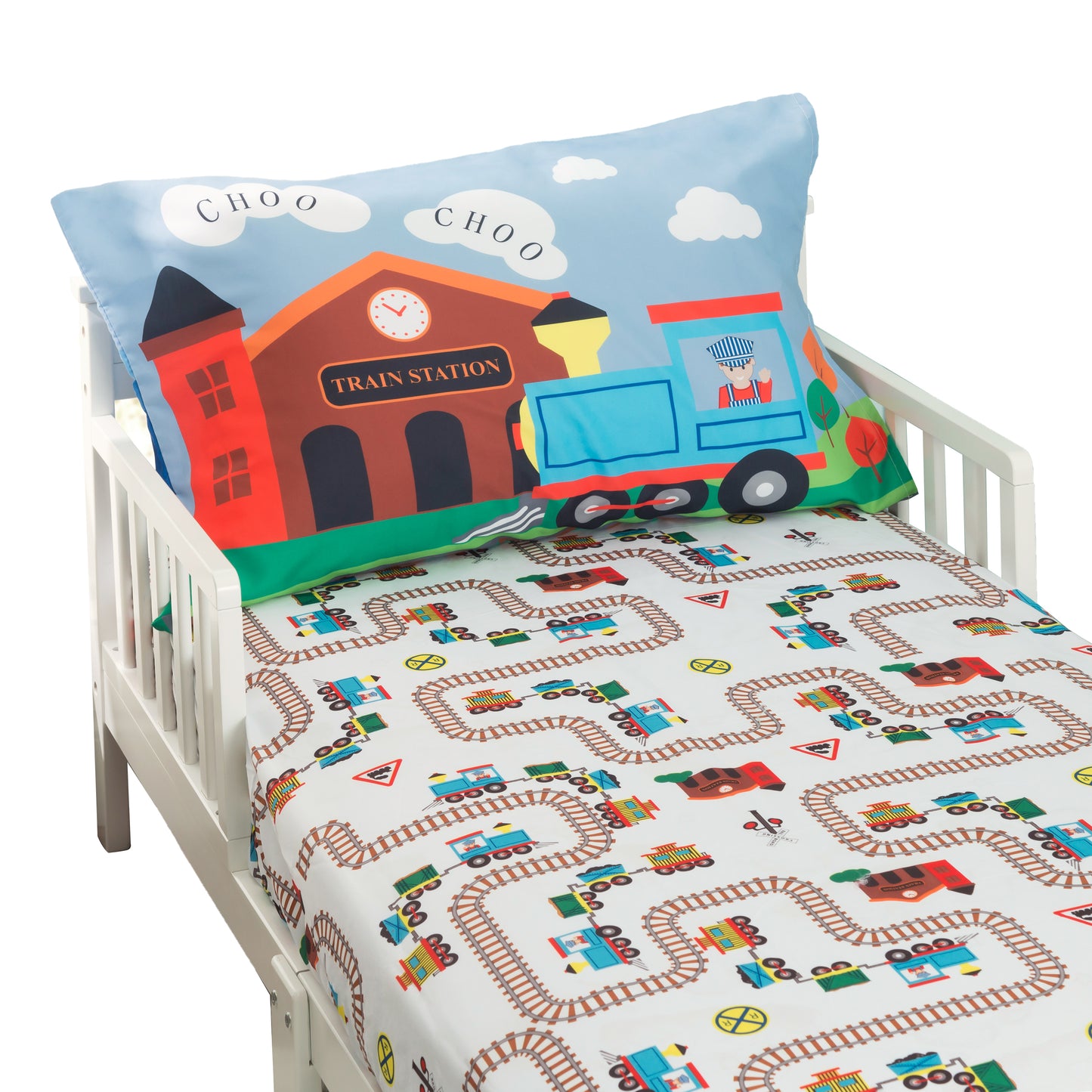 Choo Choo Train Toddler Sheet Set