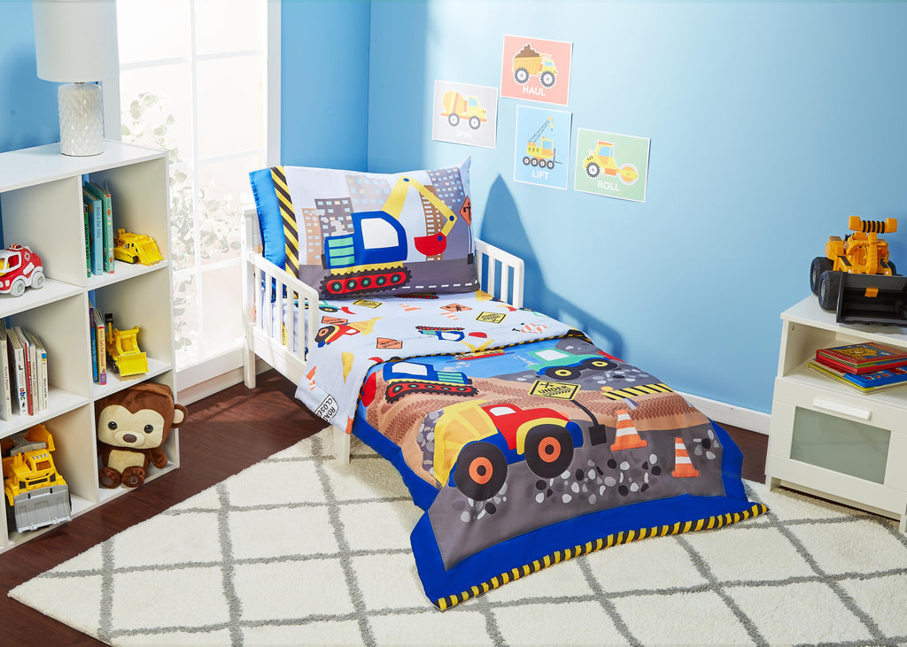 Under Construction 4 Piece Toddler Bedding Set Everyday Kids