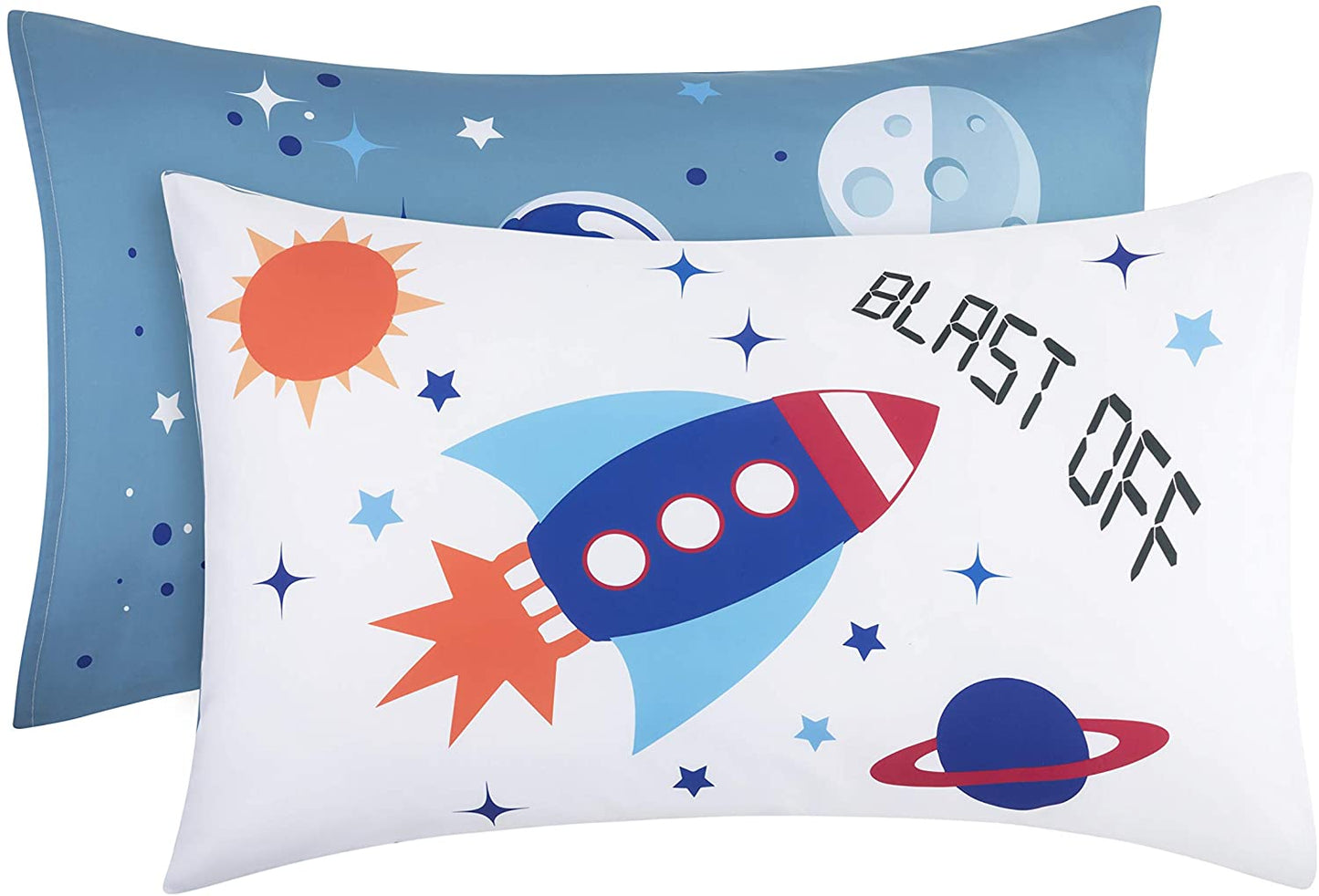 Outer Space Adventures Toddler Sheet Set pillow view