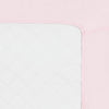 Pink Quilted Portable Crib/Playard Sheet