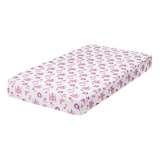 Princess/Lavender 2-Pack Fitted Crib Sheet print view