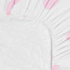 Pink/White Hearts and Dots 2 Pack Girls Bassinet Sheet Set print 2 back